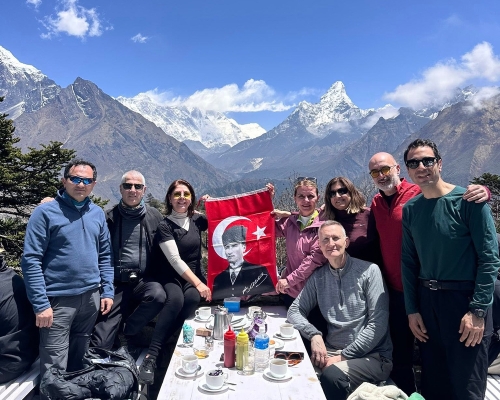 Everest Base Camp Trek Team In Khumbu